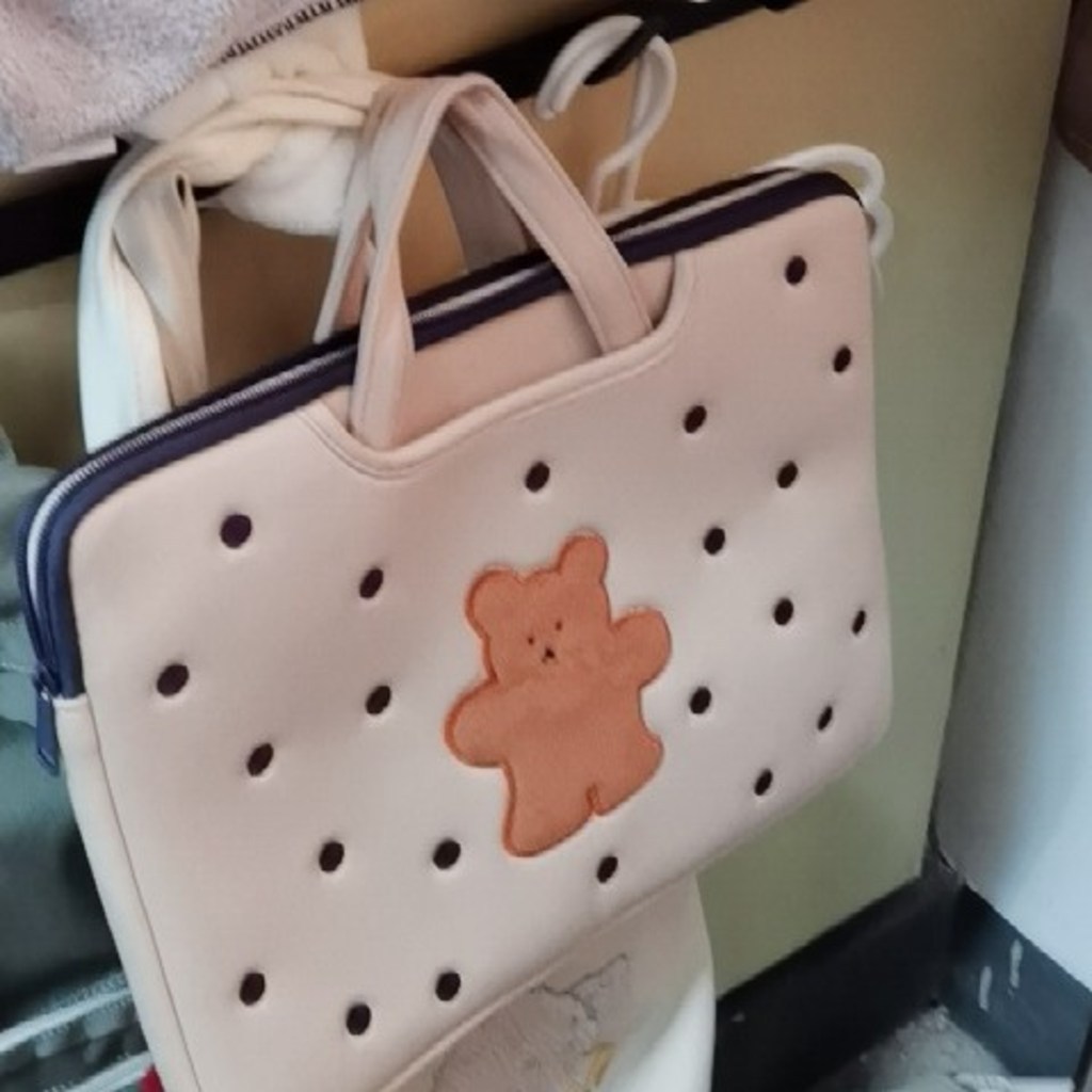 가온누리 오늘누리 곰땡땡 토트 태블릿 파우치