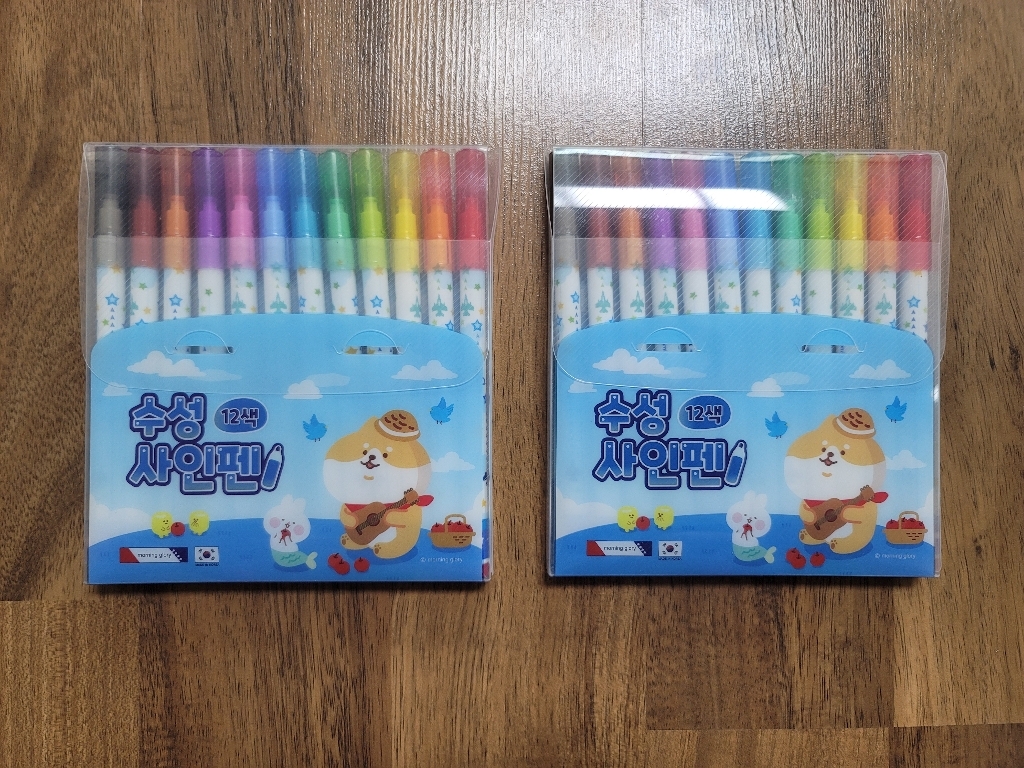모닝글로리 12색 수성사인펜