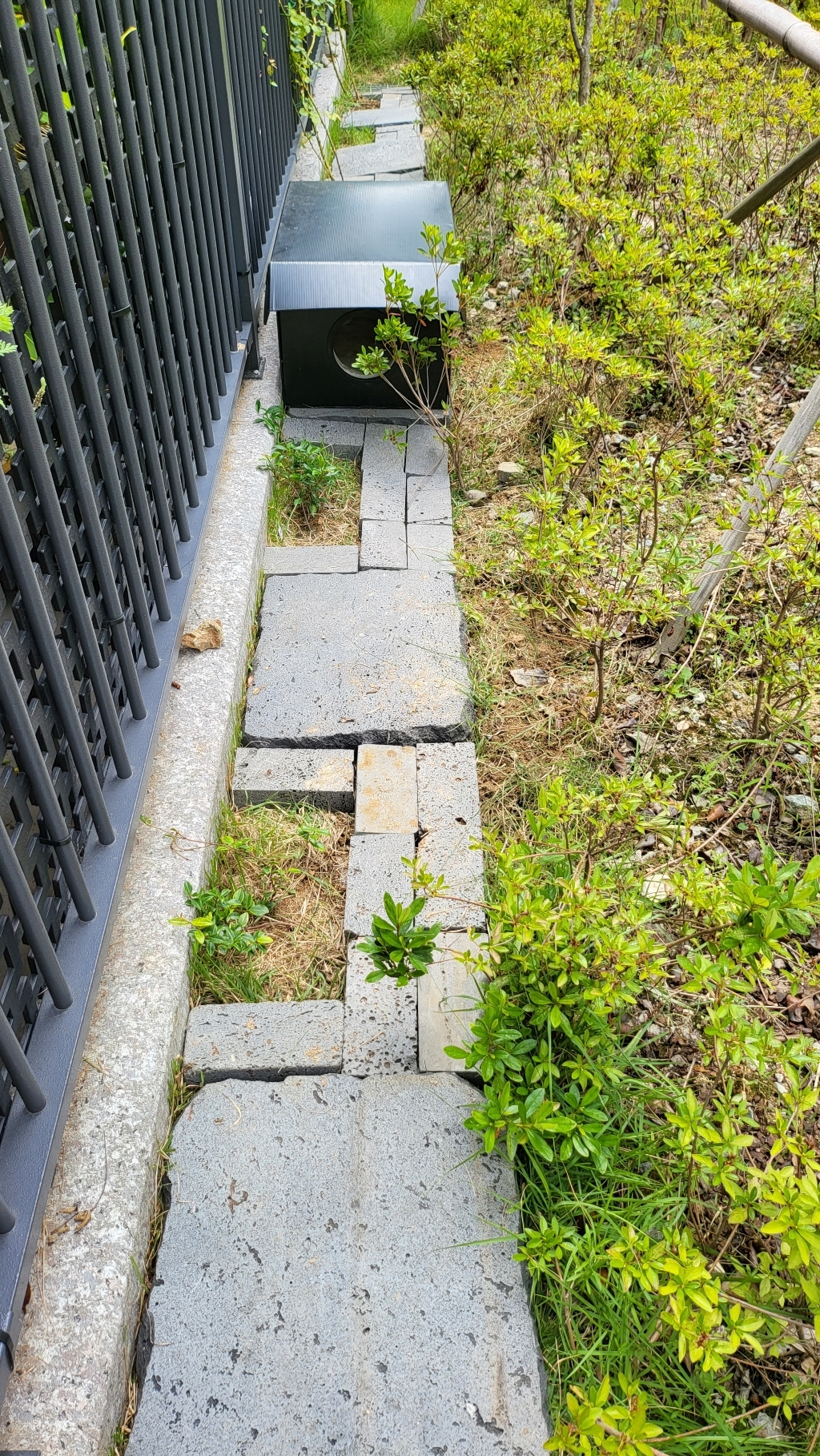 현무암 정원 디딤석 사각