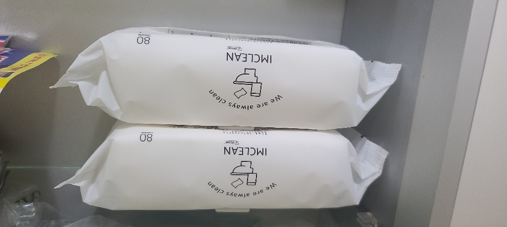 아임클린 저자극 화장실용 비데 물티슈 캡형