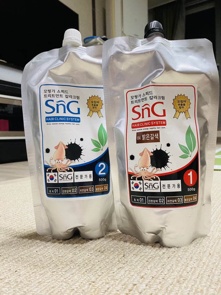 SN 모링가 오징어먹물 5분 스피드 트리트먼트 칼라크림