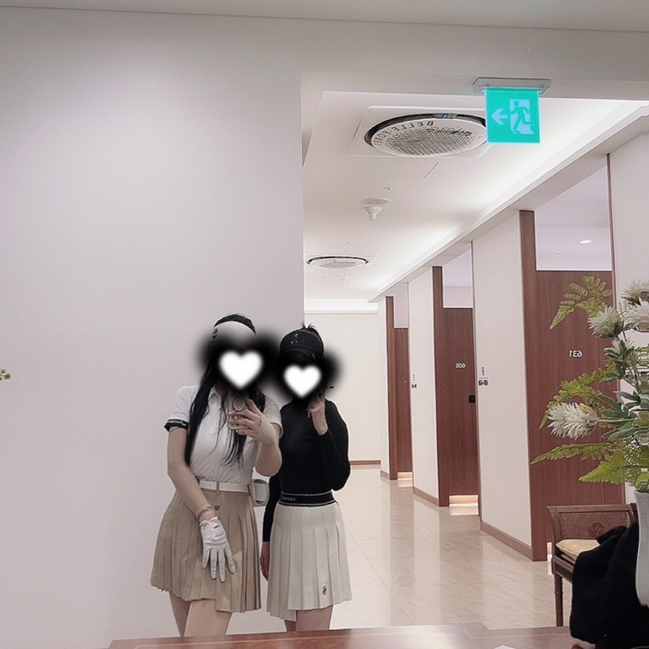 마이컬러이즈 여성용 글로시 플리츠 스커트 리뷰 후기