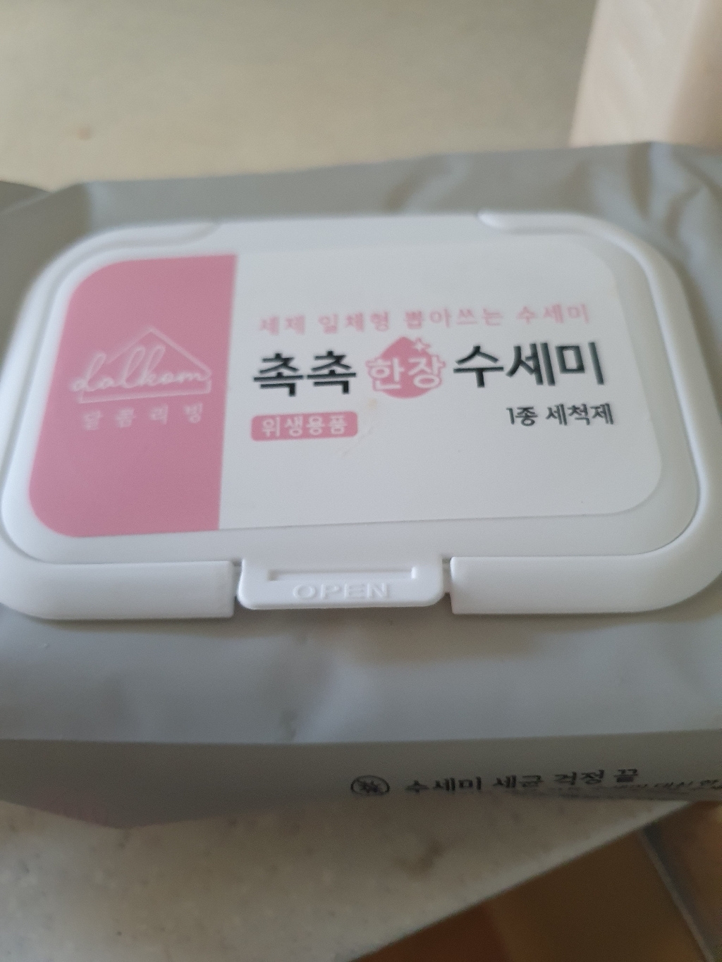 달콤리빙 일회용 세제일체형 촉촉 한장 수세미 40매
