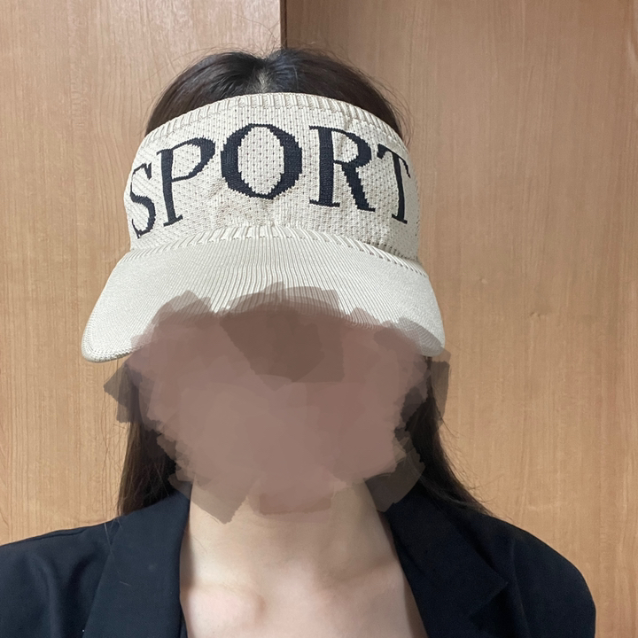 스트 자수 스포츠 썬캡