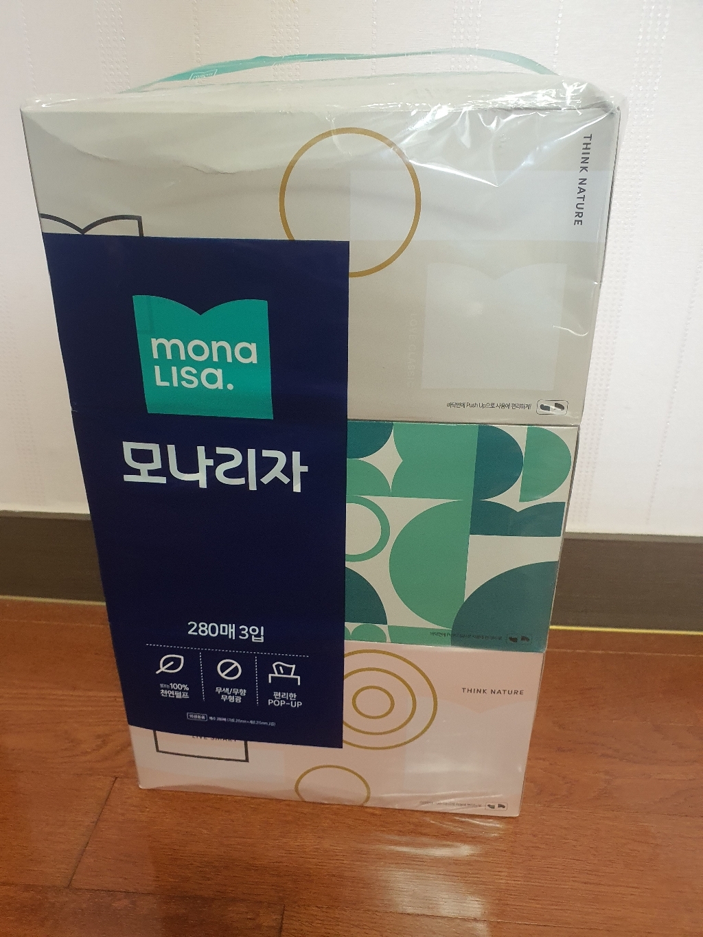 모나리자 펄프 미용티슈 2겹
