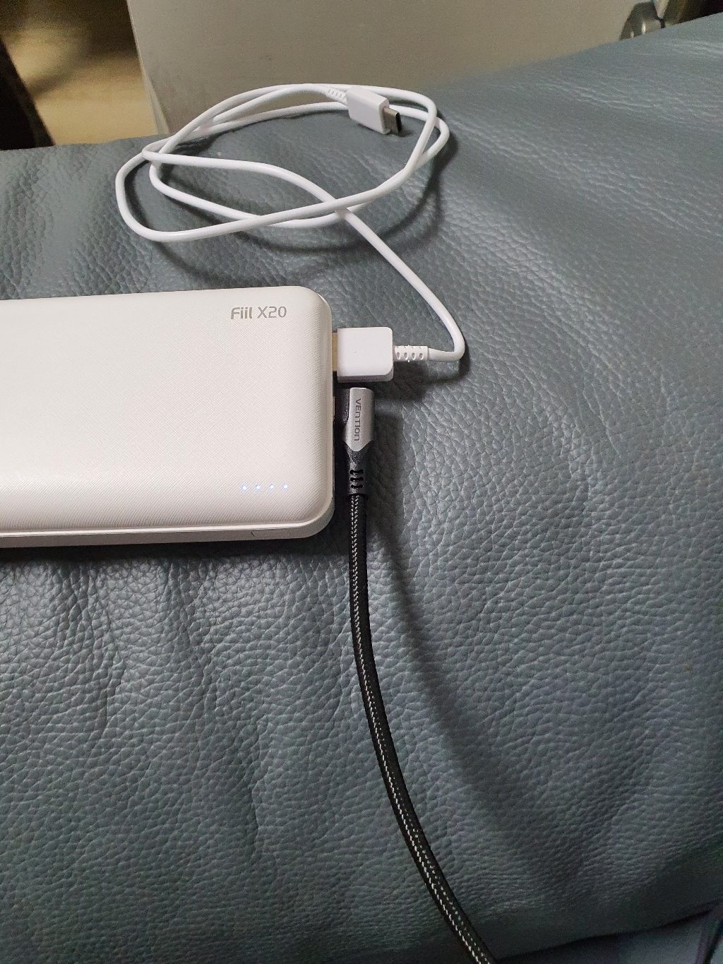벤션 100W 직조 더블 90도 C타입-C타입 고속 충전케이블