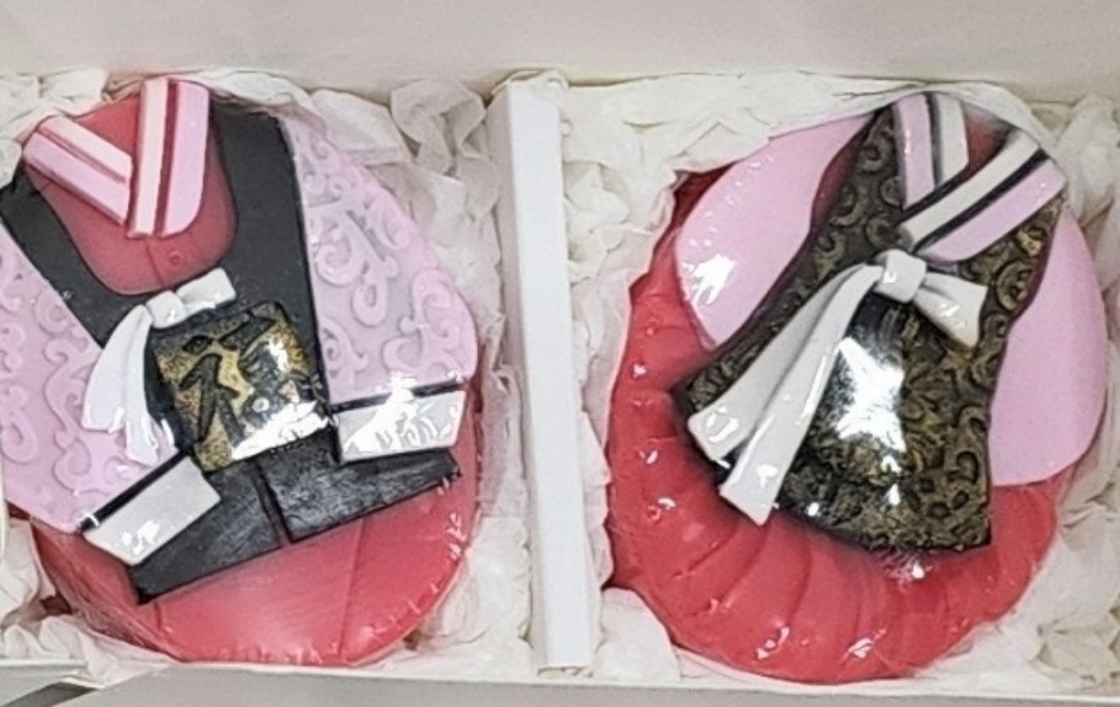 샤이닝데이 수제한복비누 남여한쌍 선물 답례품 10
