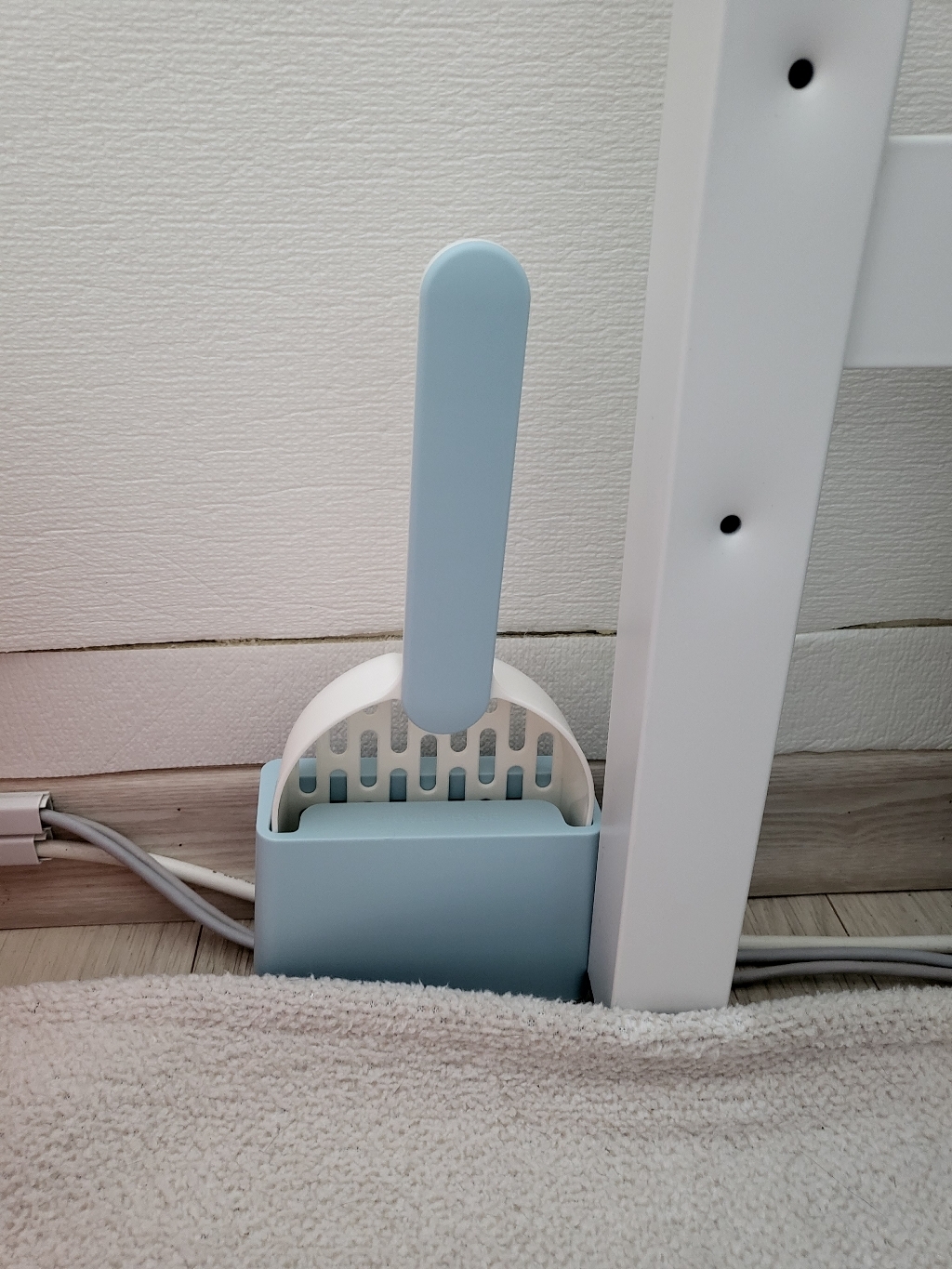 냥이마트 고양이 파스텔 화장실 모래삽 거치대