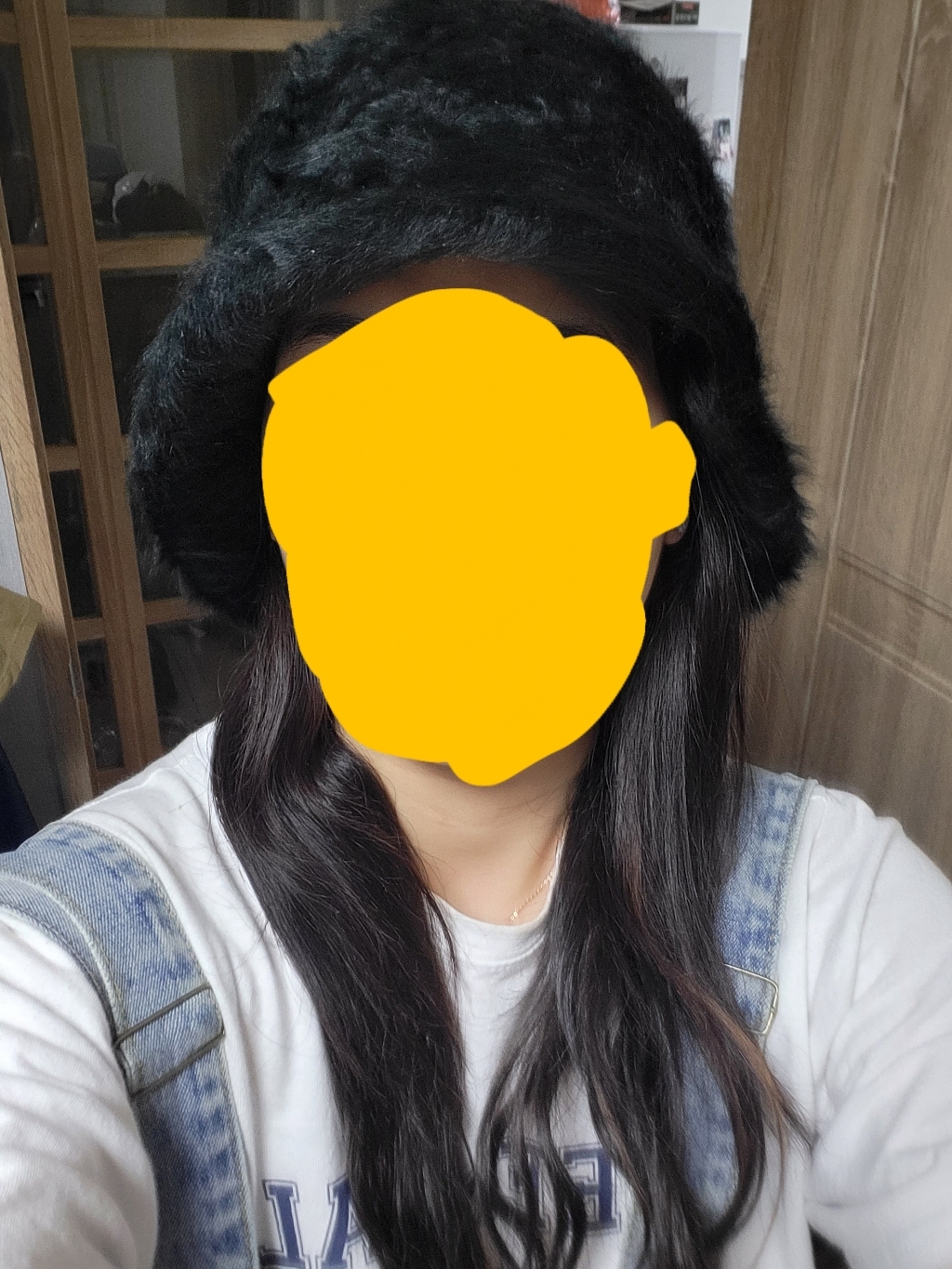 데이룸 여성 앙고라 버킷햇 겨울 벙거지 모자