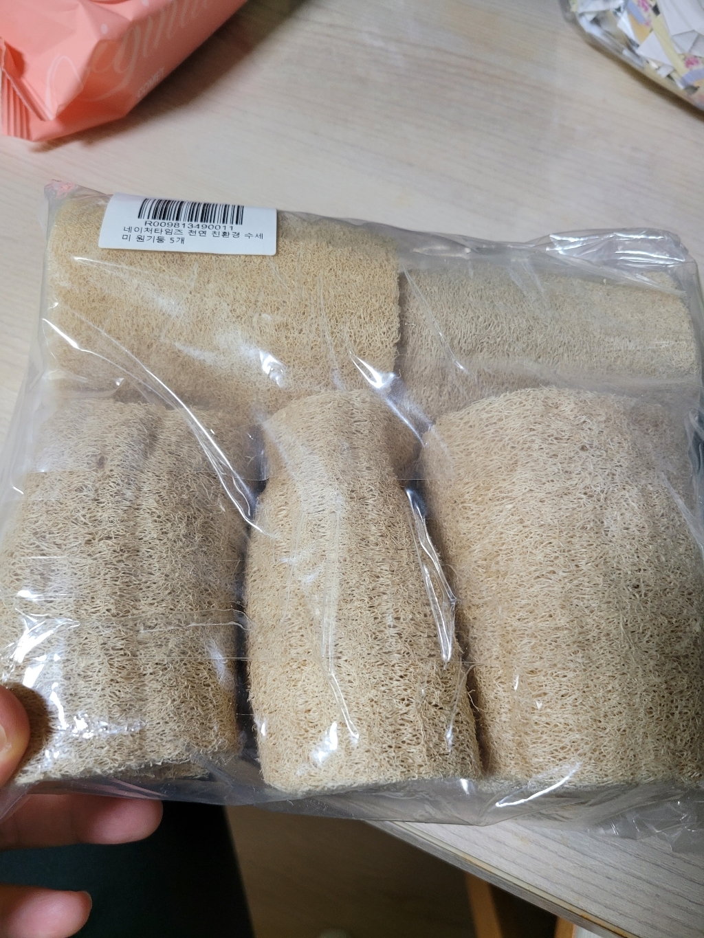 네이처타임즈 수세미 원기둥