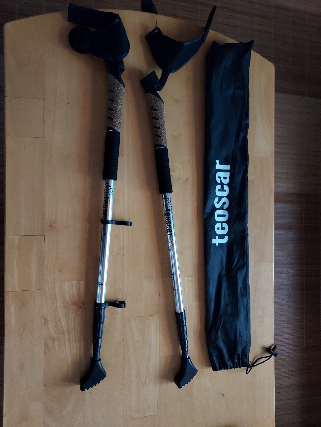 도나샵 테오스카 두랄루민 코르크핸들 등산스틱 스틱케이스 ss-43002 바스켓&보캡 스틱연결클립
