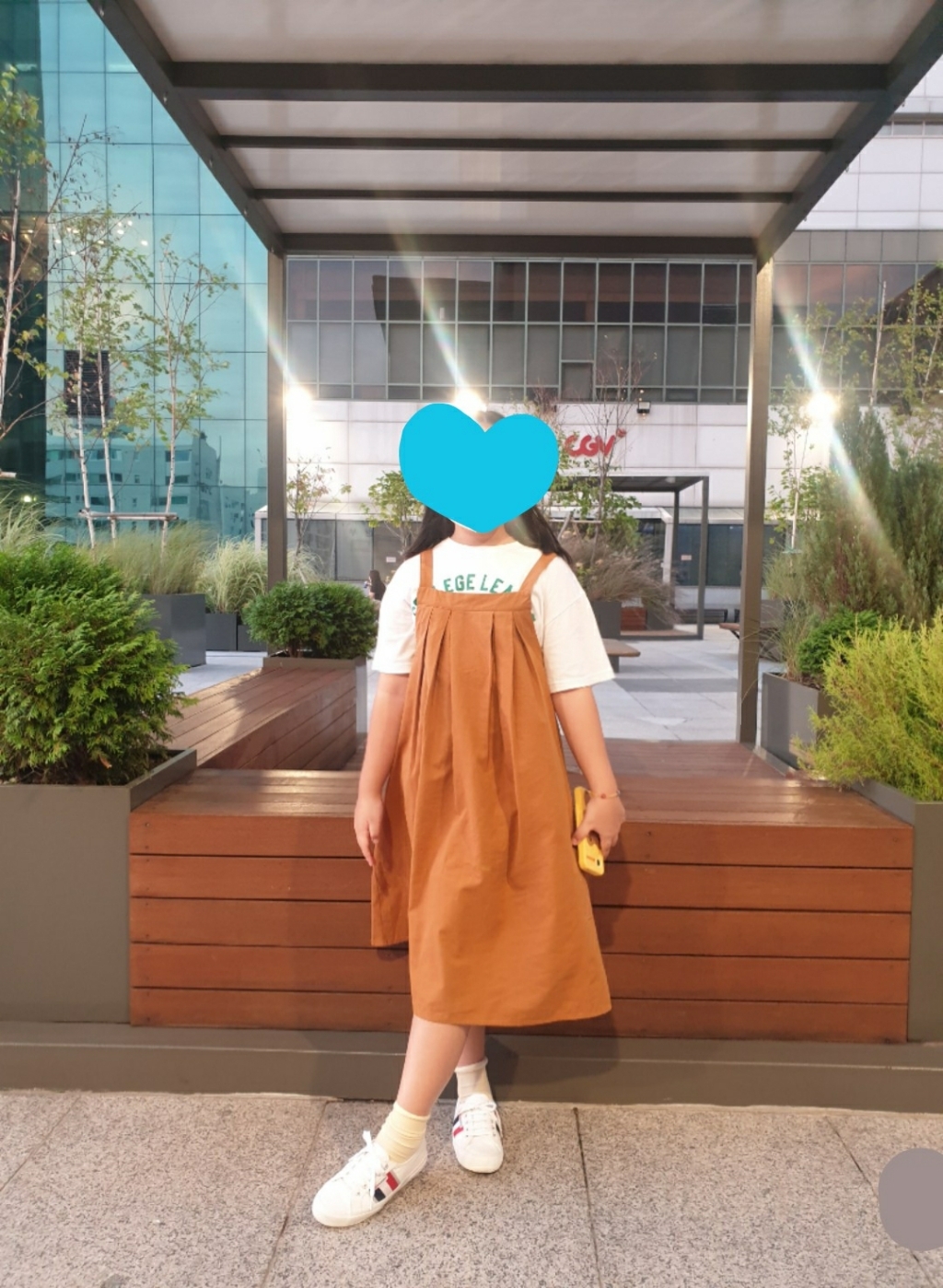 미니로이 피버 여아 주니어 초등학생 나시 레이어드 끈 원피스