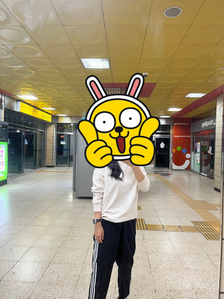 이그잼플 여성 봄가을 베이직 무지 오버핏 맨투맨
