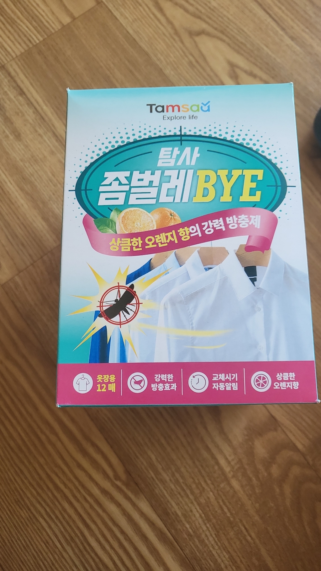 탐사 좀벌레 BYE 옷장용 오렌지향 방충제