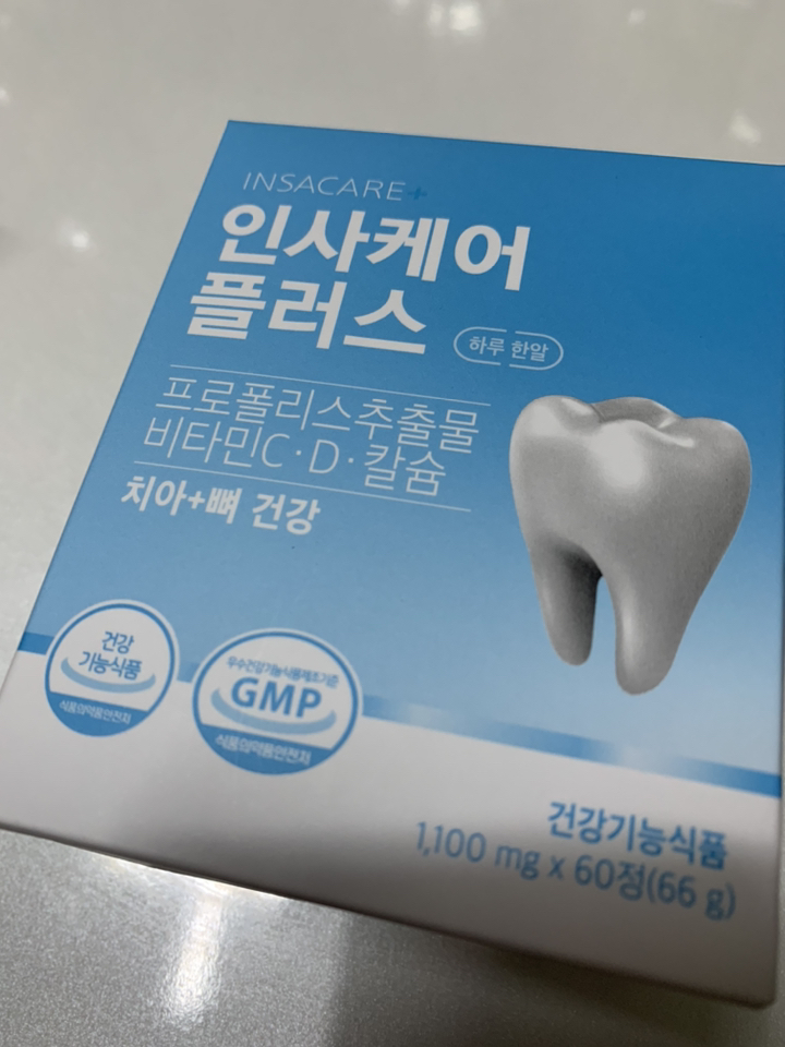 인사케어 플러스 60정) 영양제 치아 뼈 건강