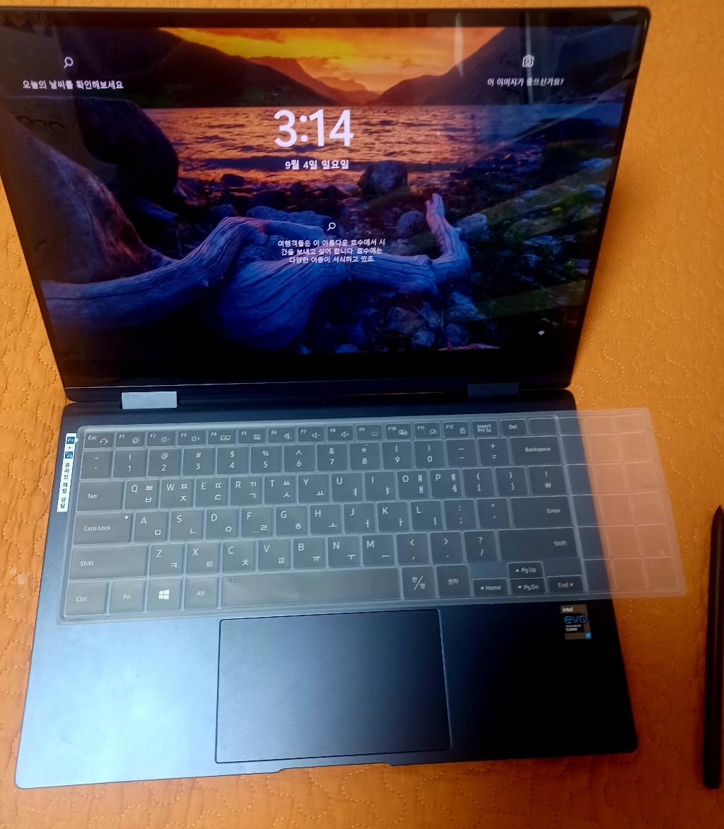 파인스킨 삼성 갤럭시북 프로 360 키스킨 파인스킨 59형 NT950QDB NT950QDY 시리즈용
