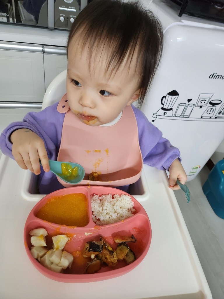 귀여운 아기 공룡 유아 식기