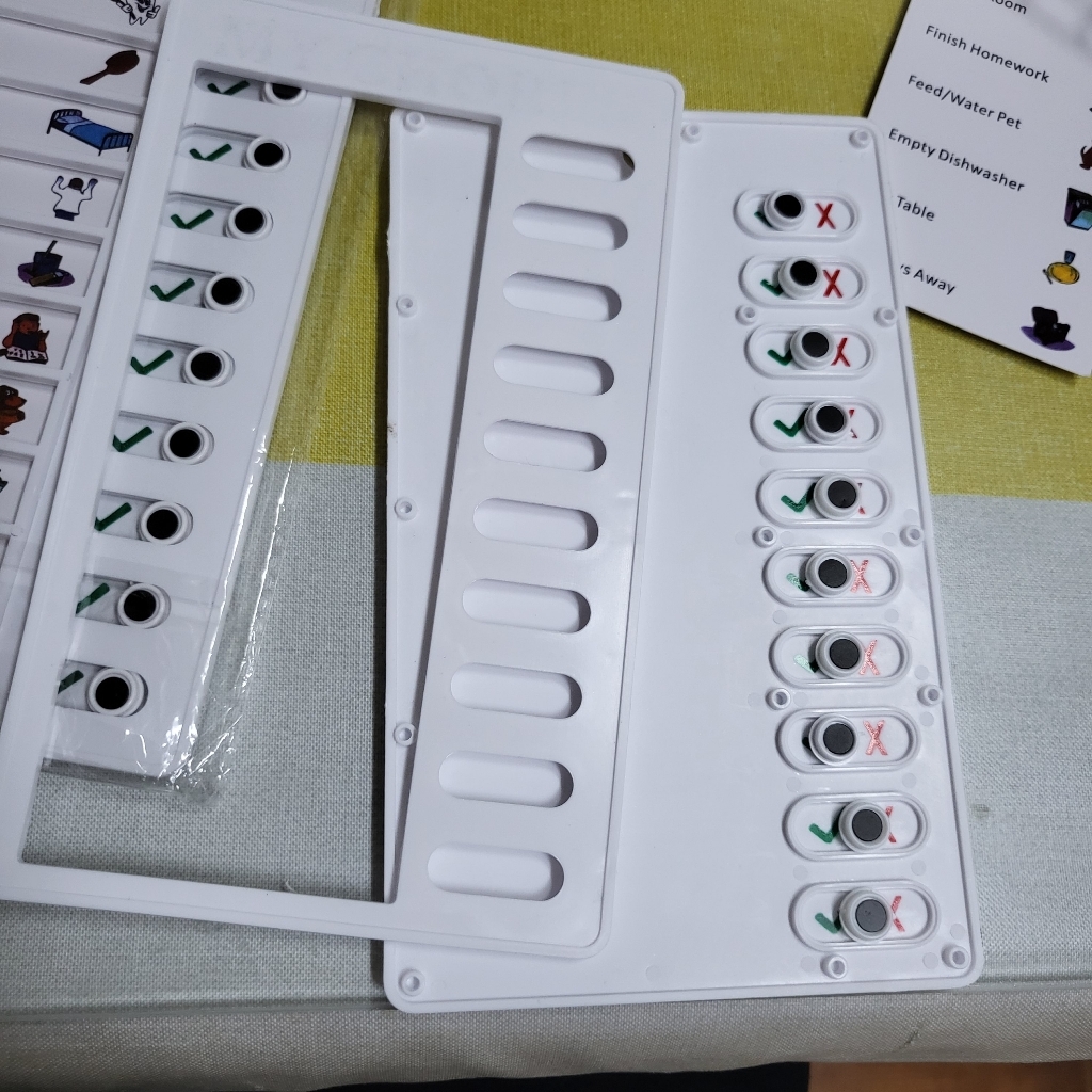 밀어 쓰는 체크보드 스케줄 계획표 체크리스트 할일 체크 플래너