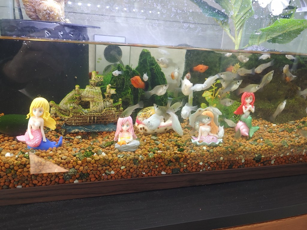 인어공주 미니피규어 어항 수조관 꾸미기 미니어처 악세사리 인테리어 바다 DIY 장식소품