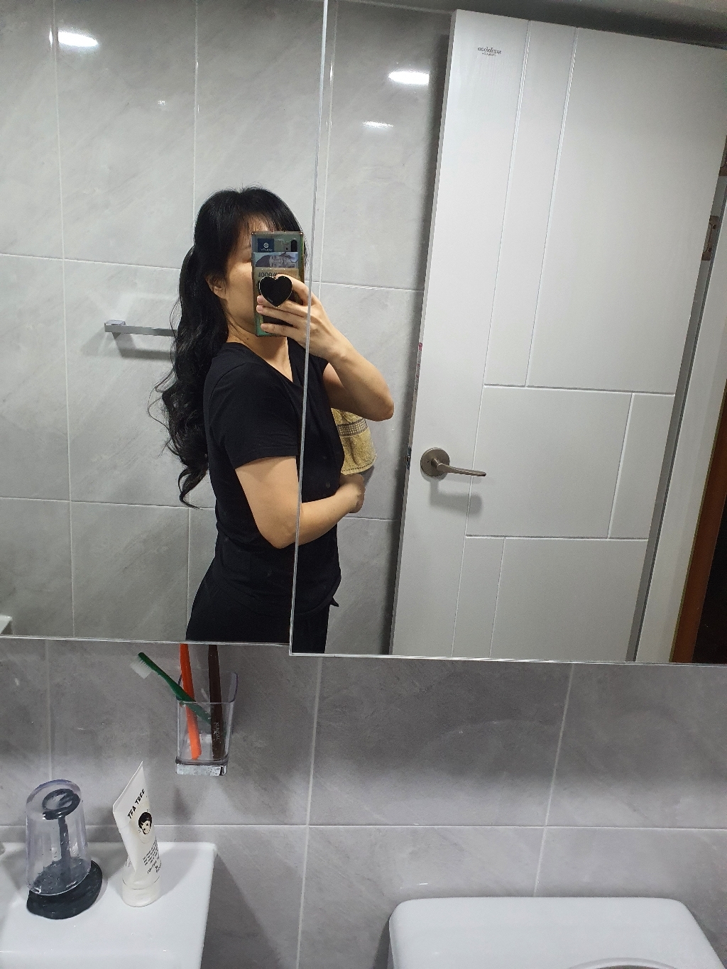 일월전빵 웨이브 포니테일 가발 묶음머리 집게가발 부분가발 가발빗 1개