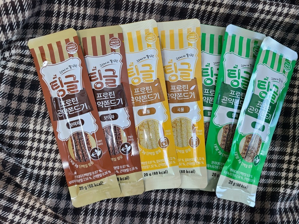 로엘 팅글 프로틴 곤약쫀드기 보이차맛