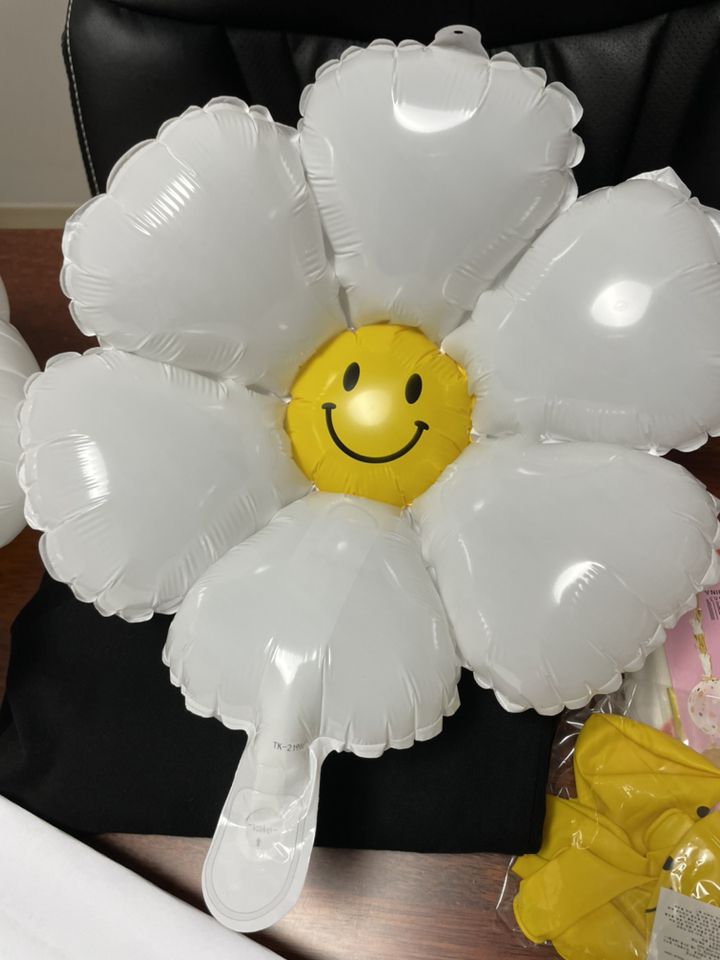 하피블리 곰돌이 숫자풍선 생일가랜드