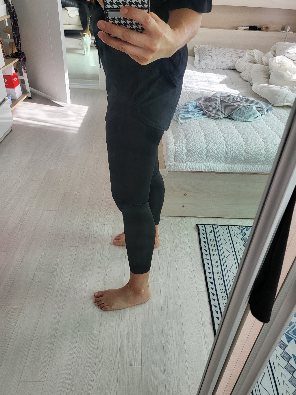 스커스 여성 레깅스 반바지 일체형