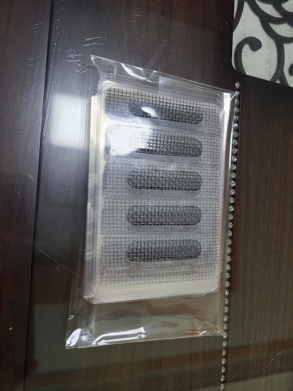 물구멍 방충망 테이프 회색