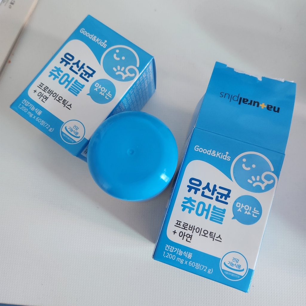 내츄럴플러스 굿앤키즈 유산균 츄어블