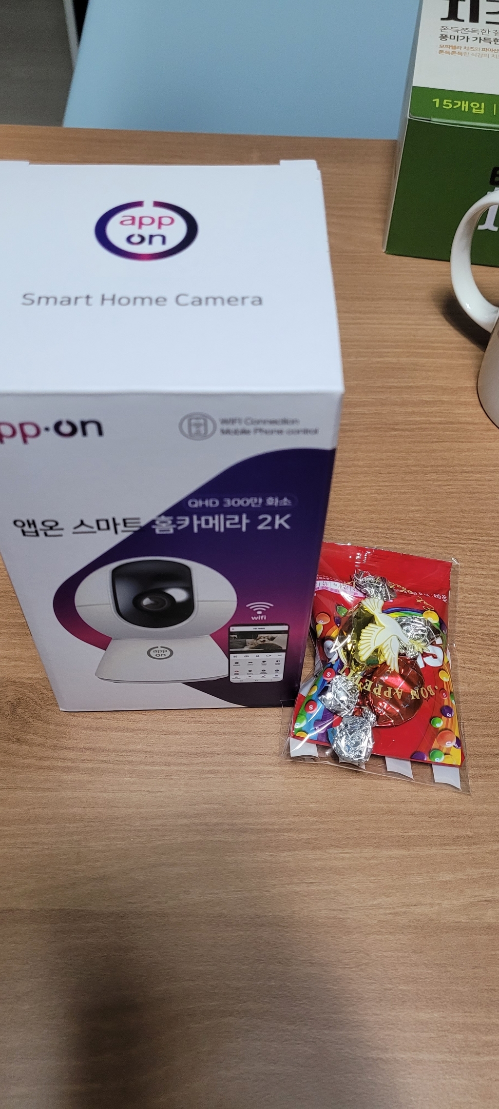 앱온 홈 카메라 300만화소 홈캠 WIFI 펫 가정용 홈 CCTV 아기 베이비 캠 펫캠