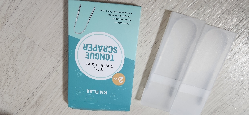 KNFAX 스테인레스 백태 설태 제거 혀클리너 케이스
