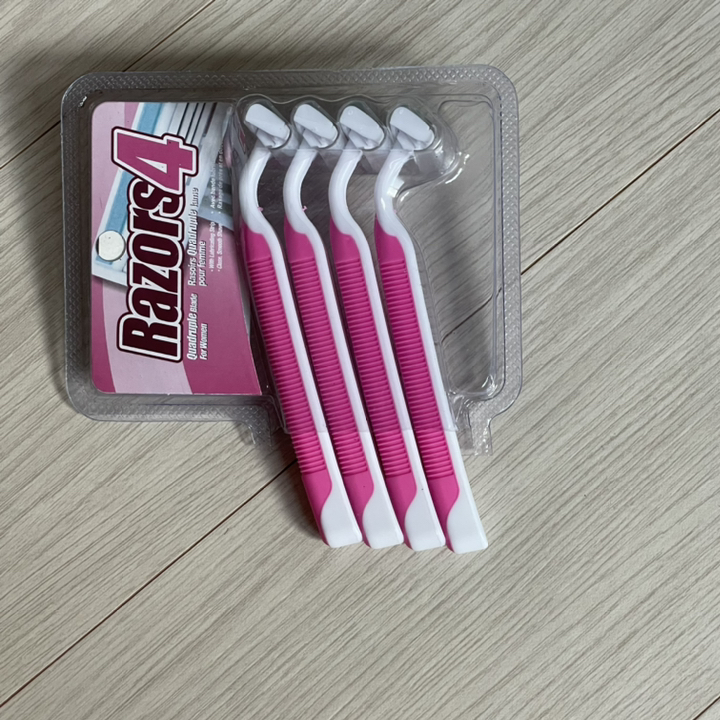 드위트리 Razors 4 일회용 면도기 핑크
