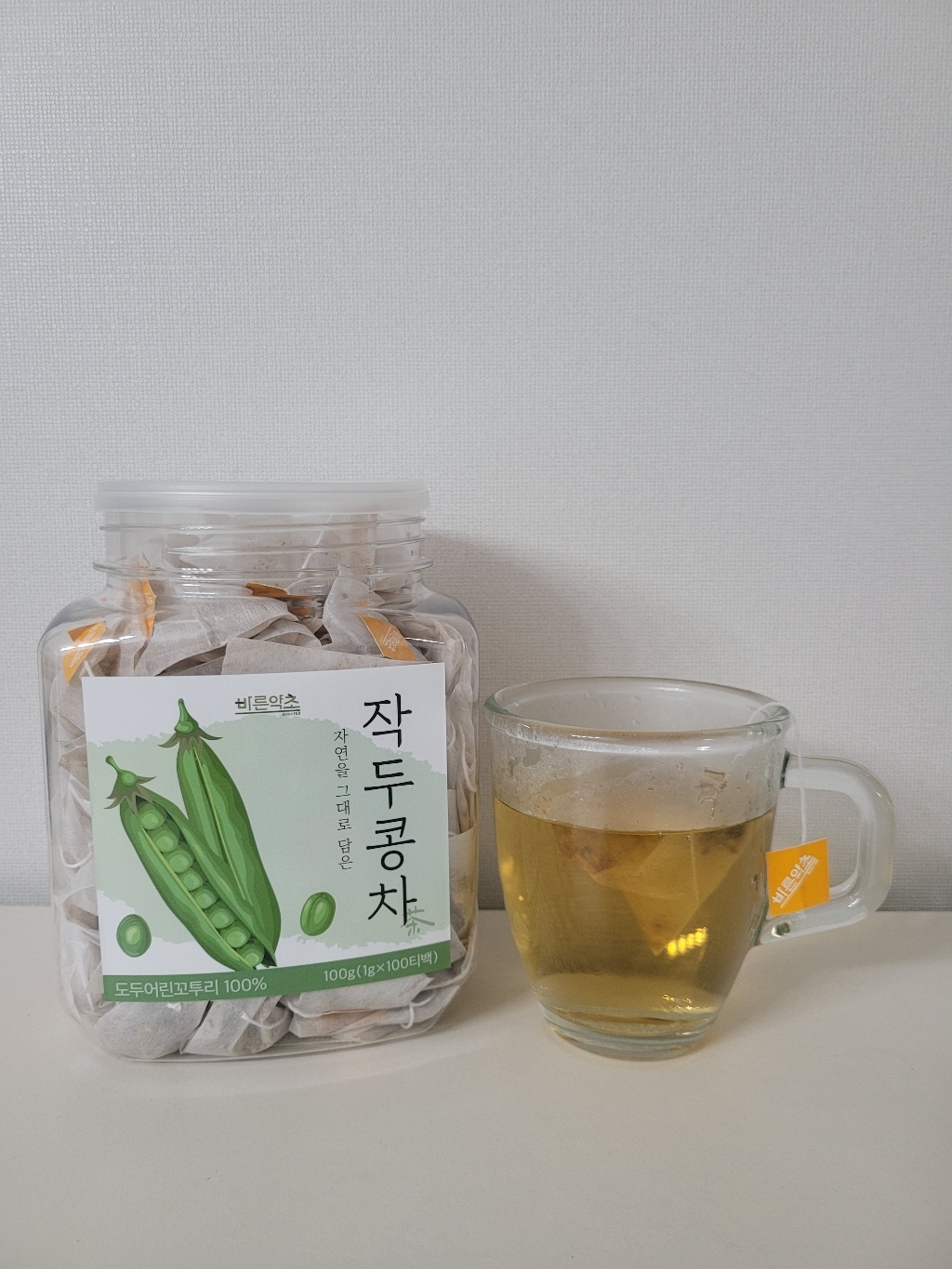 바른약초 볶은작두콩차 삼각티백