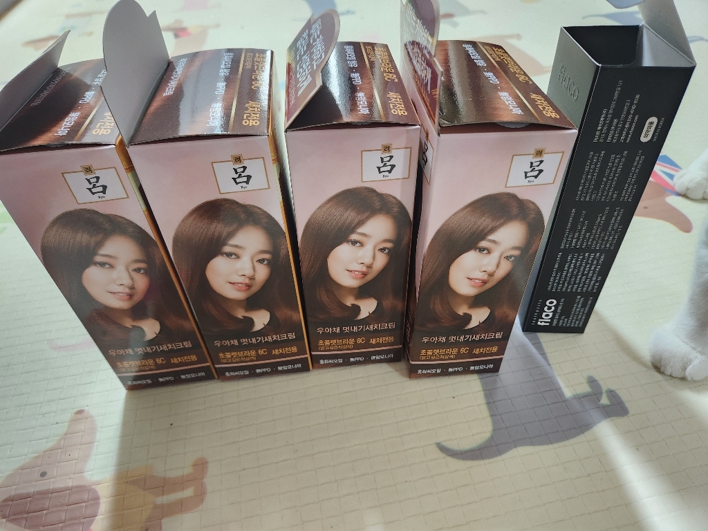 A 려 우아채 새치크림 염색약 6C초콜렛브라운x2개