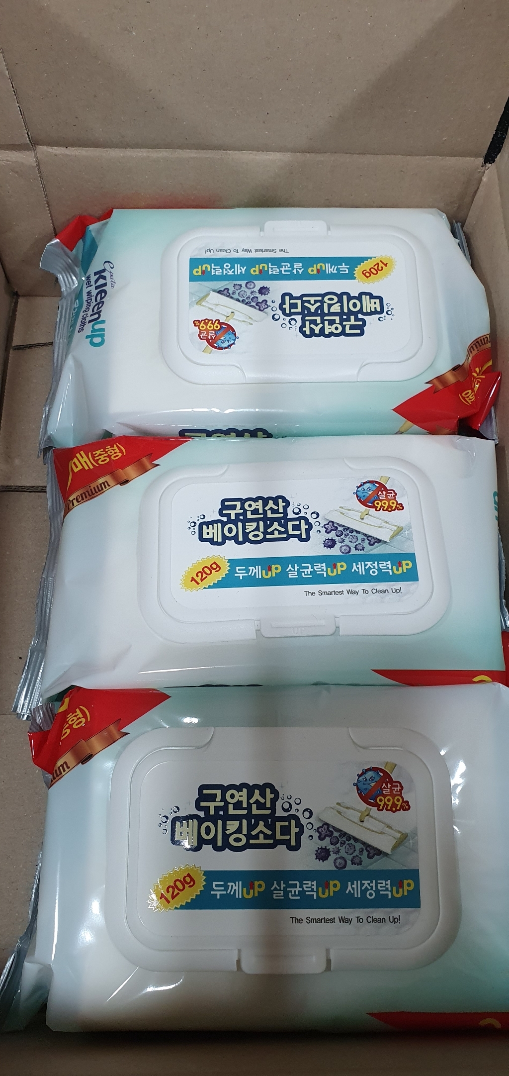 에파타클린업 구연산 베이킹소다 프리미엄 물걸레청소포 중형 20매입
