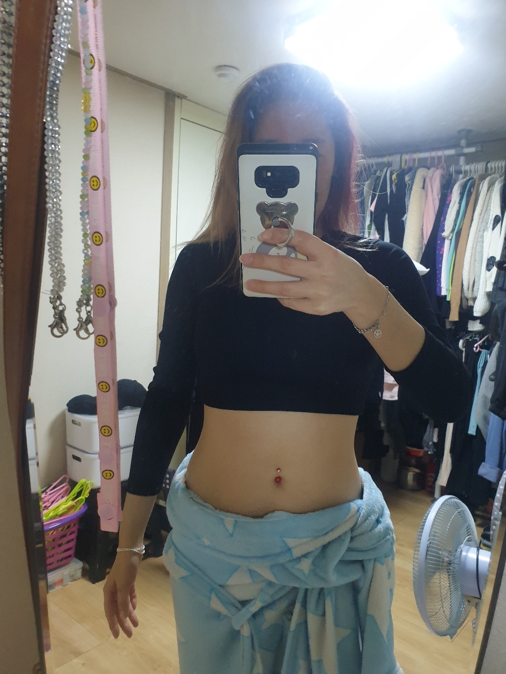 여성용 스투스 슬림 크롭 티셔츠 T5958K0C