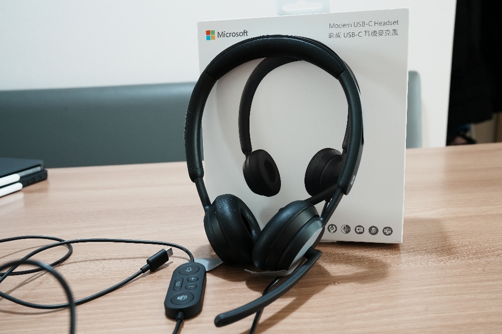 icrosoft 코리아 USB-C 모던 유선 헤드셋