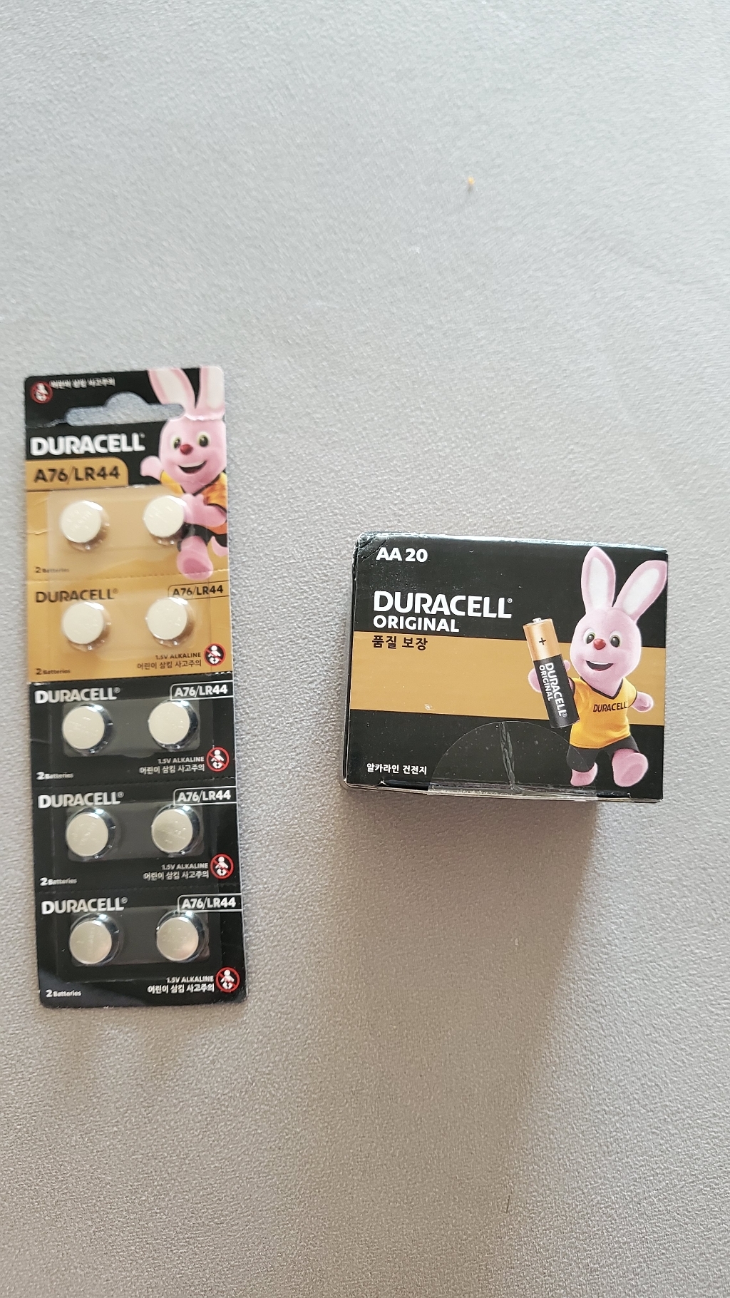듀라셀 알카라인 건전지 AA 코인 알카라인 R44