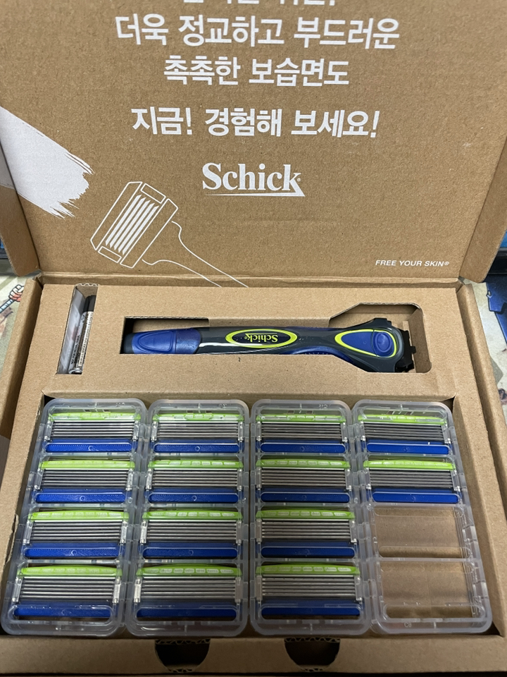 쉬크 하이드로5 파워셀렉트 날14입기1개포함 라임폼