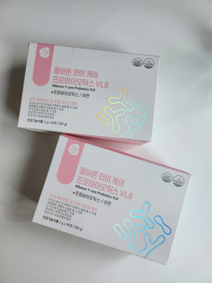 올바른 와이 케어 프로바이오틱스 질 유래 유산균 V8