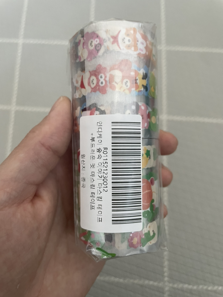 인디케이 숲속 이야기 마스킹 테이프 부드러운 펫 마스킹 테이프