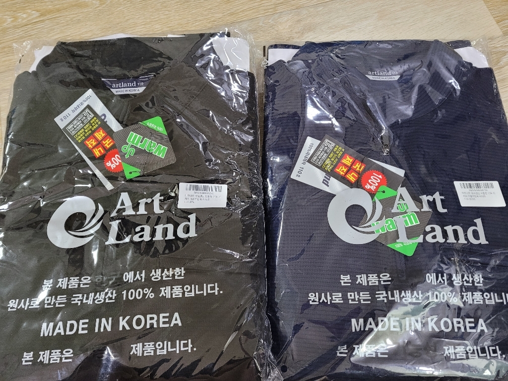미루나무 국내생산 도톰한 기모 티셔츠 겨울작업복 라다토