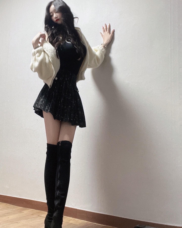 채윤러브 chaeyoon ove 여성 스타일리쉬 미니 스커트