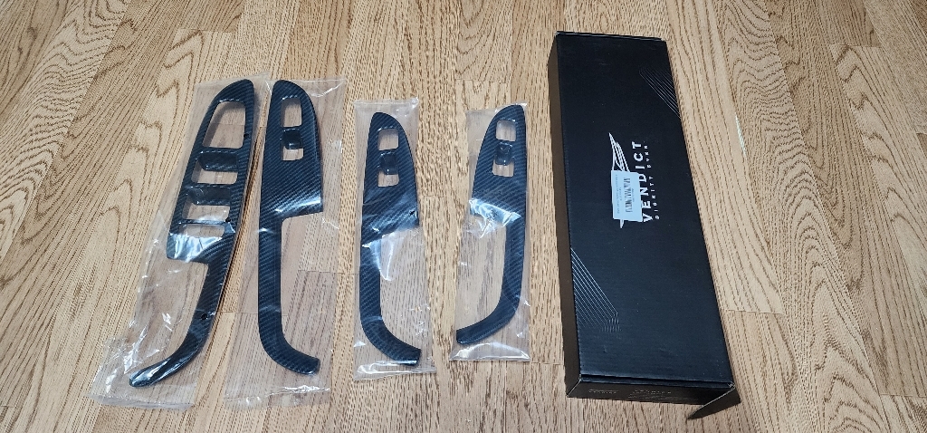 벤딕트 카본패턴 암레스트 커버 몰딩