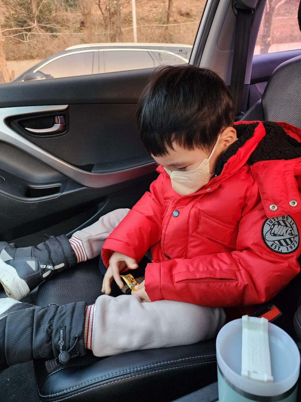 블루본 아이노우 소형 어린이 마스크 아이보리 30매