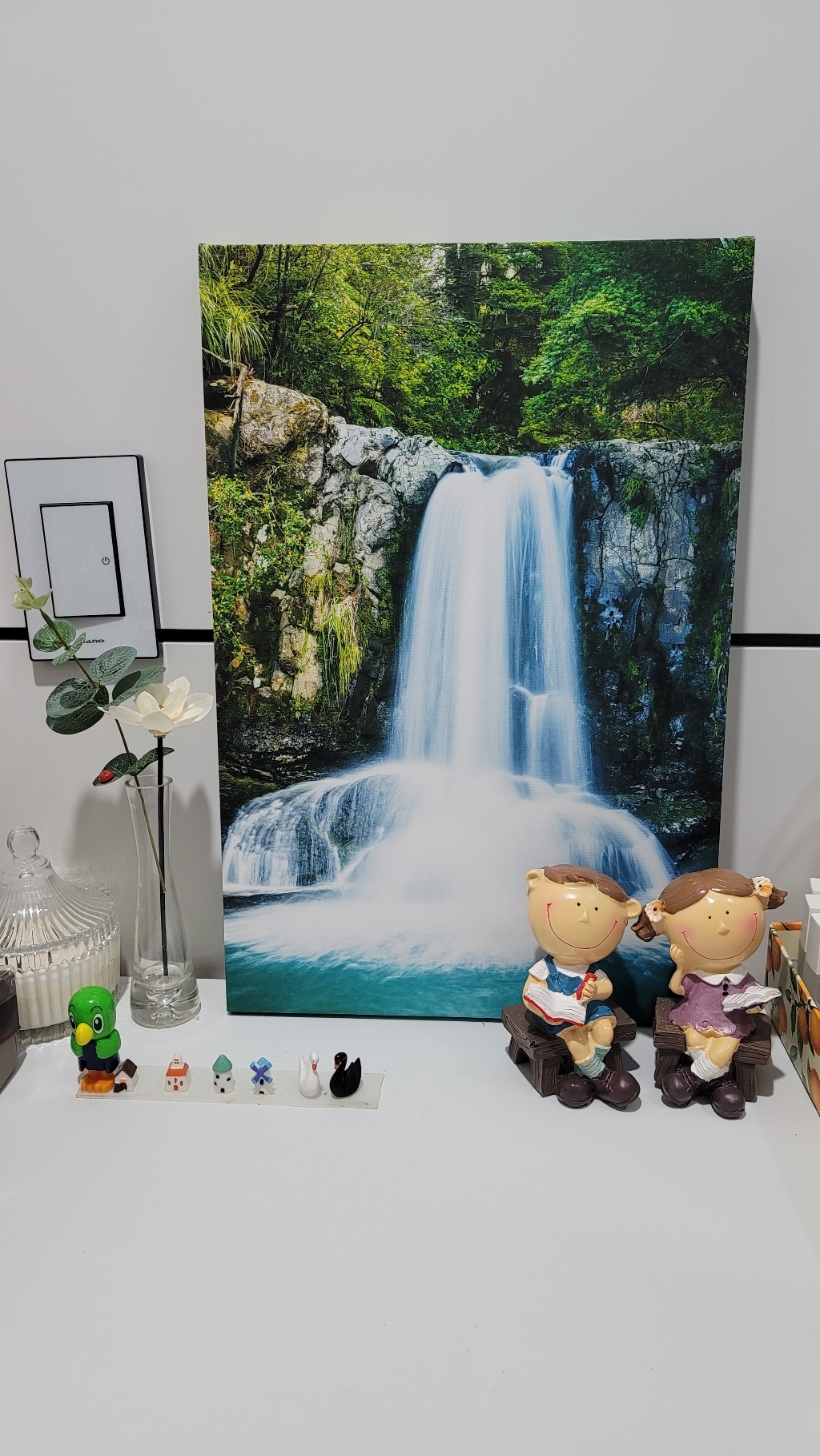 폭포 인테리어 액자 풍경 그림 풍수지리 물그림액자