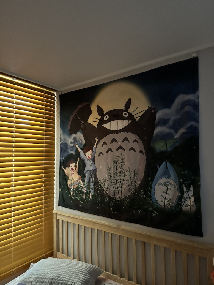 토토로 패브릭 포스터 귀여운 방꾸미기 그림 포스터 totoro fabric oster 150x