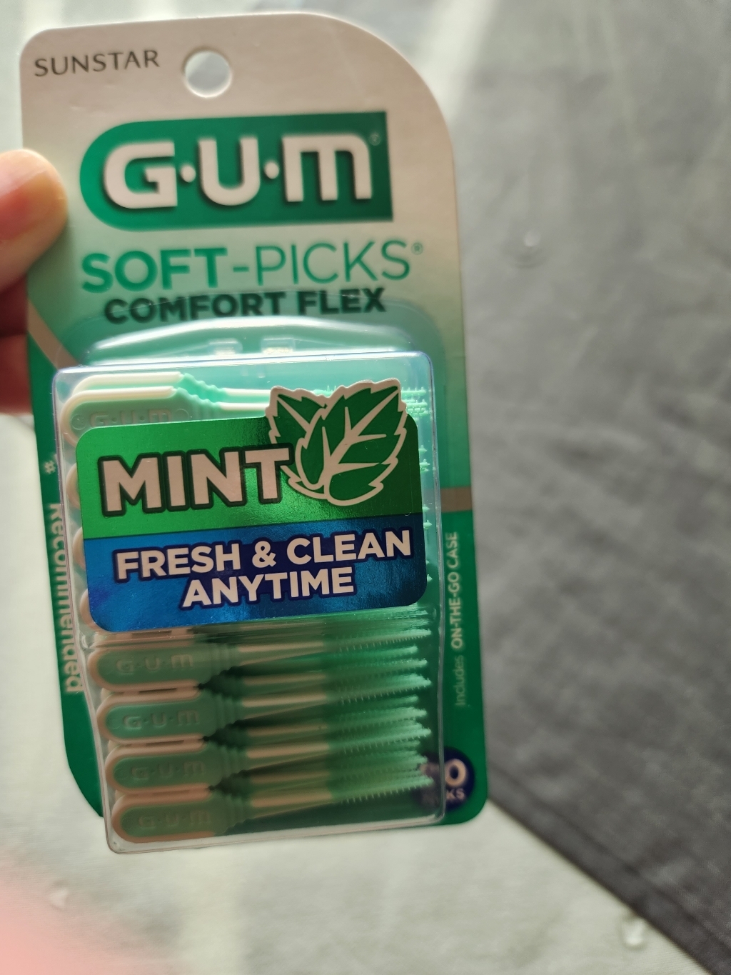 GUM 검 실리콘 치간칫솔 코스트코 소프트픽 컴포트플렉스 민트형 80개입, 3개