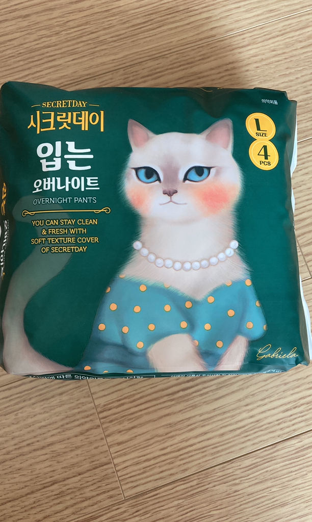 시크릿데이 입는 오버나이트 대형 생리대