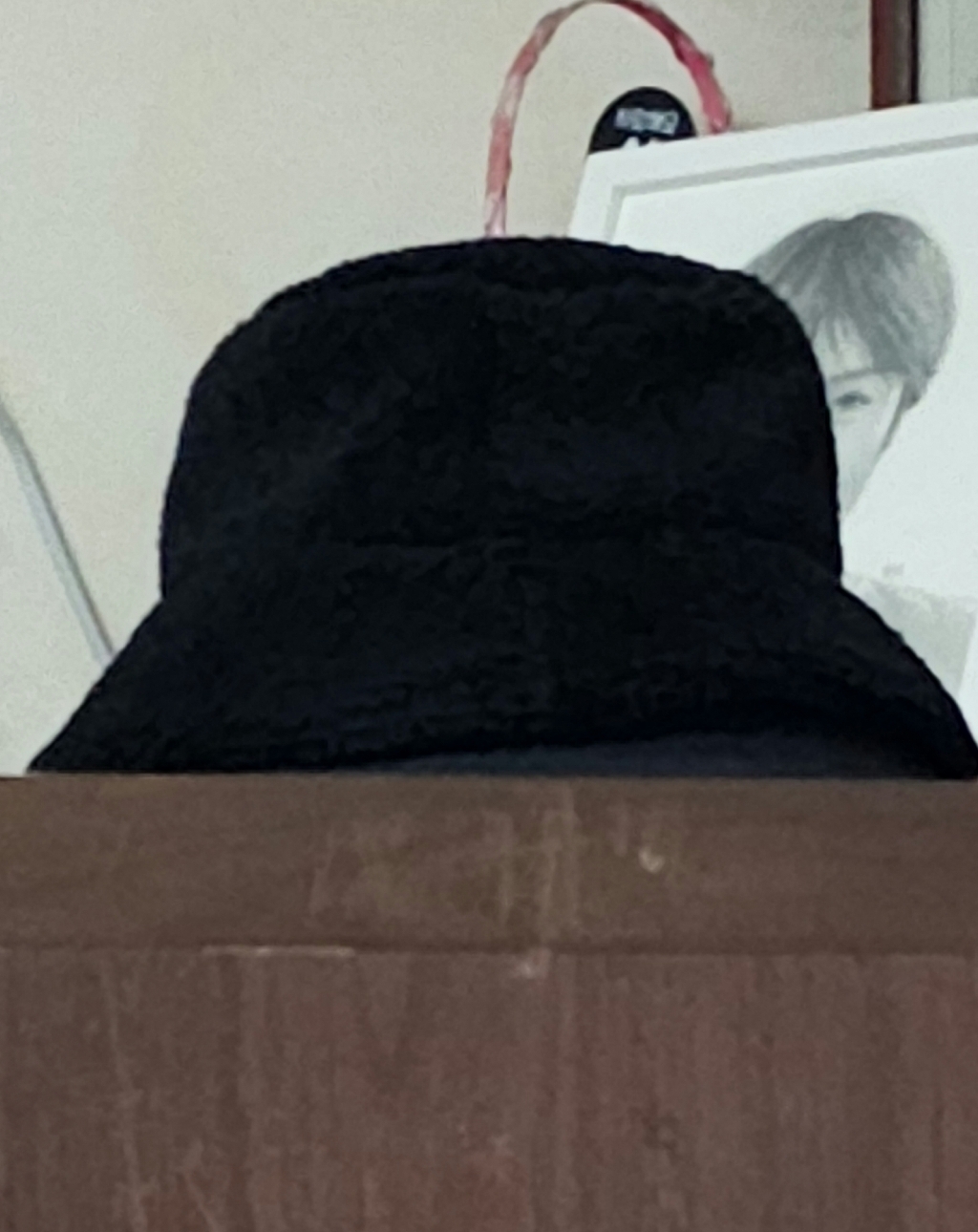 바잘 모노그램 라벨 플리스 버킷햇
